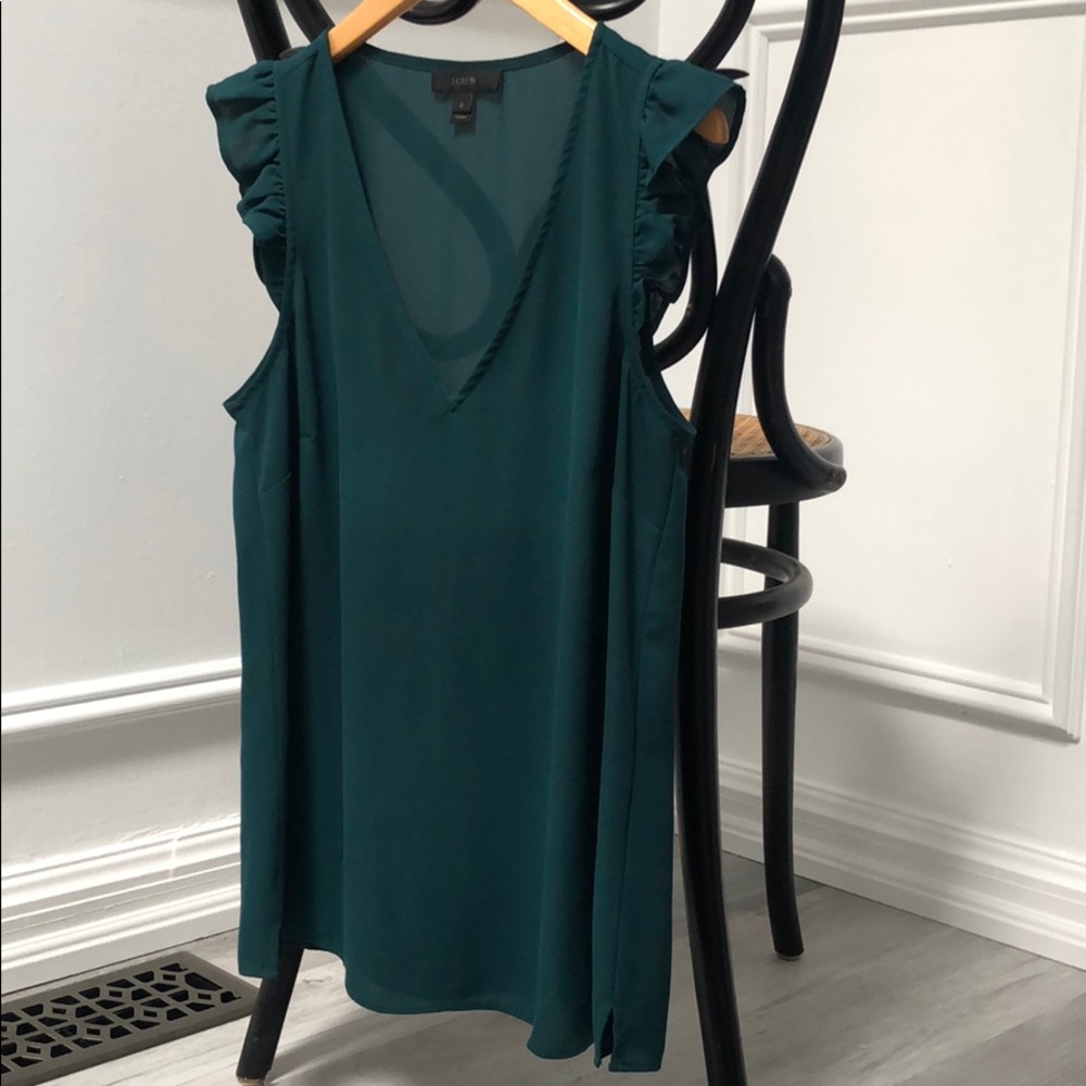 Forest Green J Crew Sleeveless Top